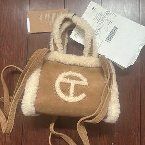 Ugg x Telfar Mini Shopper in Chestnut.